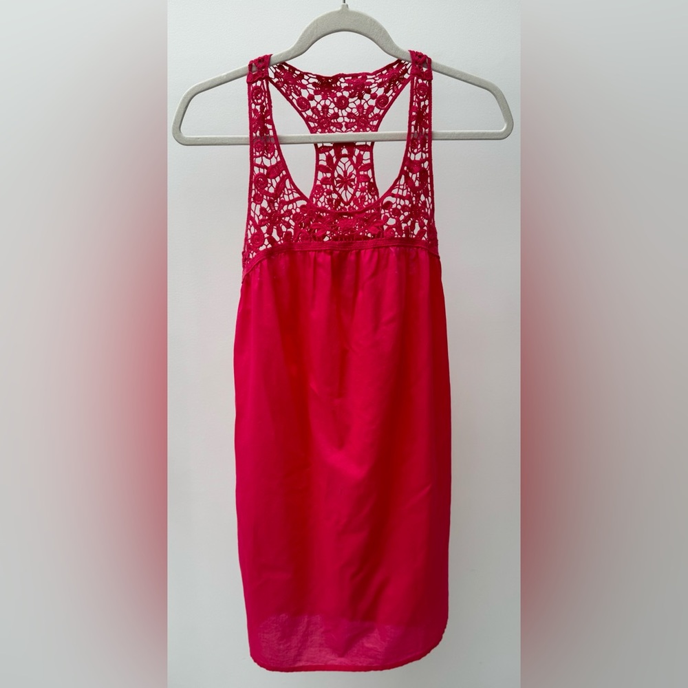 Calypso St Barth for Target Crochet Beach Coverup/Chemise in Pink, Size S